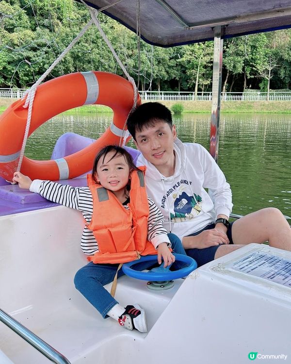 假期好去處｜大埔蝶豆花園｜大人細路都啱玩｜天鵝湖觀塘船｜餵羊鴕｜勁大戶外遊樂設施🛝