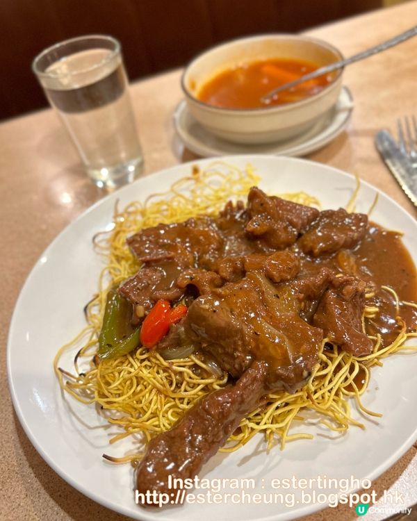 🥘 鐵板牛柳絲炒麵