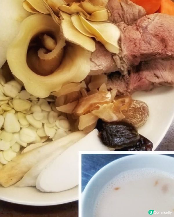 杏汁雪梨海底椰花膠湯