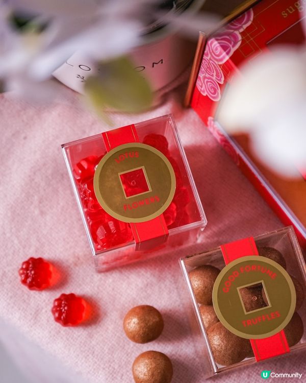 新春赤紅雲朵燈籠糖果禮盒