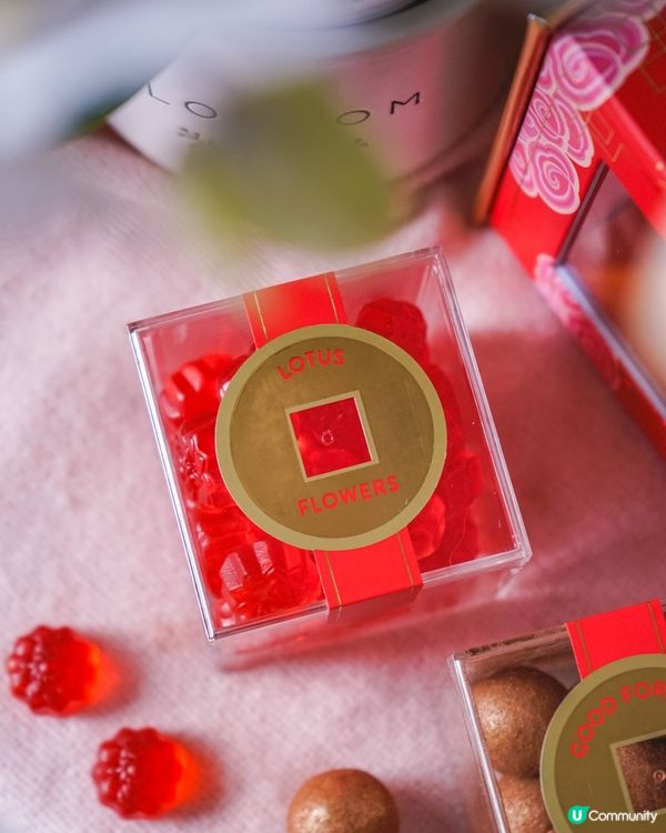 新春赤紅雲朵燈籠糖果禮盒