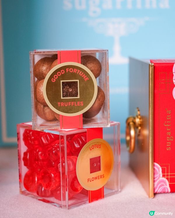 新春赤紅雲朵燈籠糖果禮盒