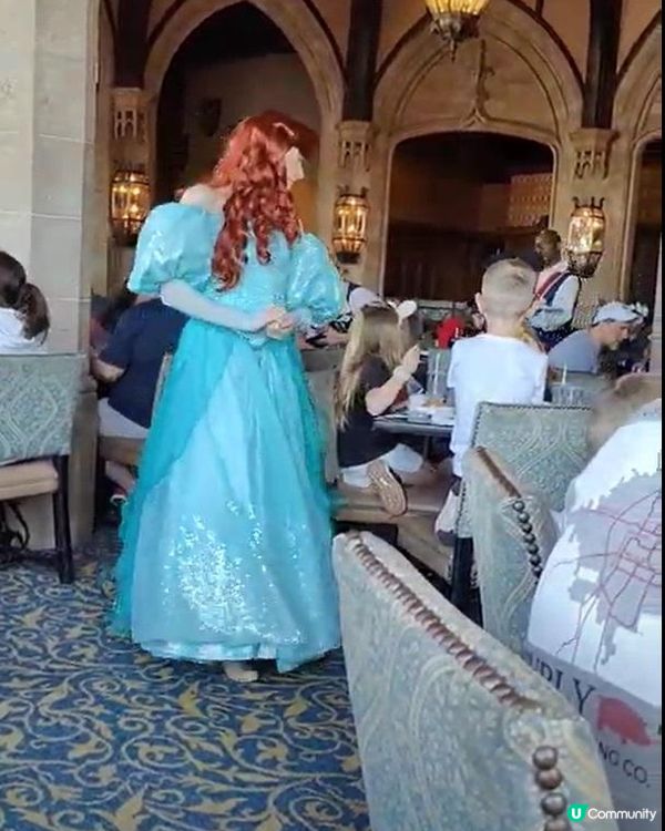 美國奥兰多迪士尼魔幻王国灰姑娘城堡里的‘灰姑娘皇家餐桌’童话晚餐 Diseny Cinderella Castle