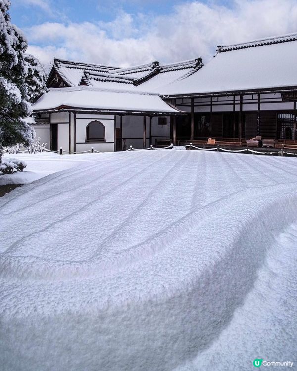 冬天的銀閣寺