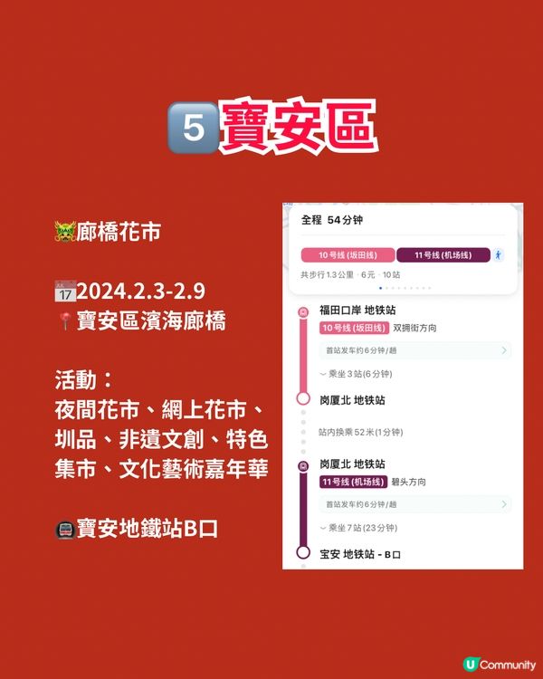 🐲2024年深圳6大花市🌸附日期、地址、交通詳情‼️