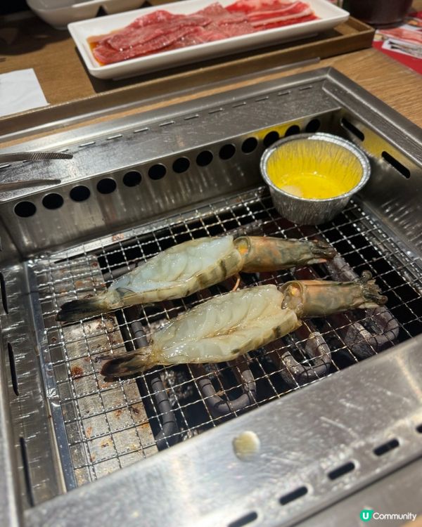 人氣一人燒肉 🦐 限定醬油味虎蝦配韓式拌飯