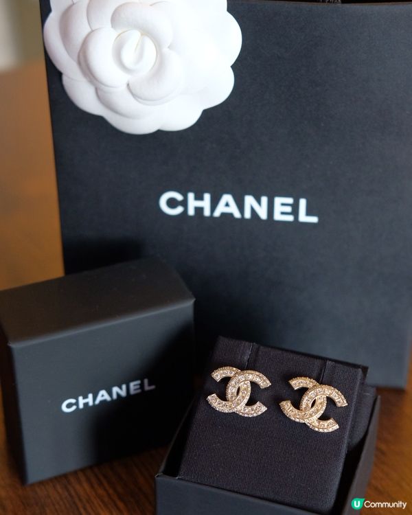 開箱Chanel經典耳環💎