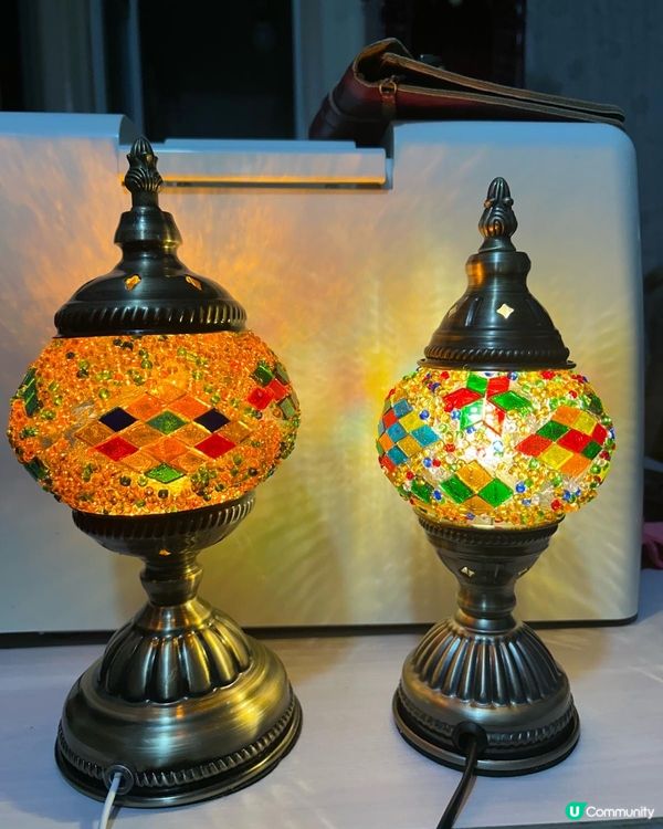 媽媽自家製的燈，好美