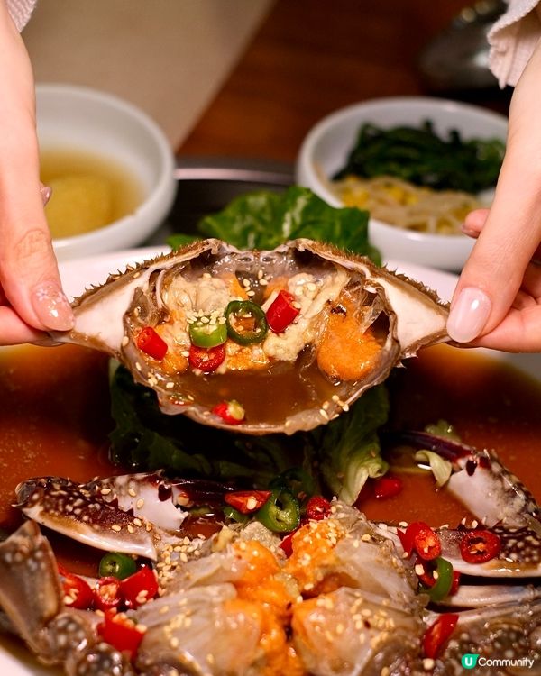 任何時候可以食到韓式醬油蟹，及各款正宗韓國傳統菜