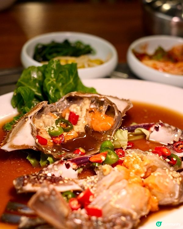 任何時候可以食到韓式醬油蟹，及各款正宗韓國傳統菜