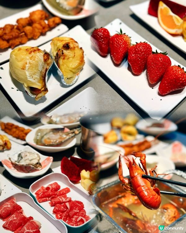 深圳任撈新鮮海鮮自助餐🦞任食金枕榴蓮😍