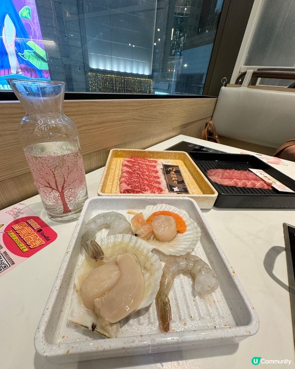 Shabu shabu放題兼任食海鮮任飲Sake!