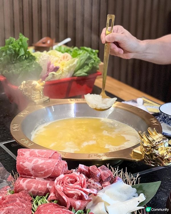 《荃灣宮廷風特色火鍋店 花膠雞湯超濃郁🔥》