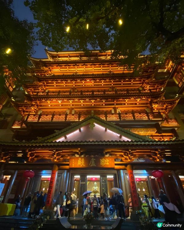 【廣州景點】大佛寺亮燈後💡金碧輝煌🎇彷如隔世🎇