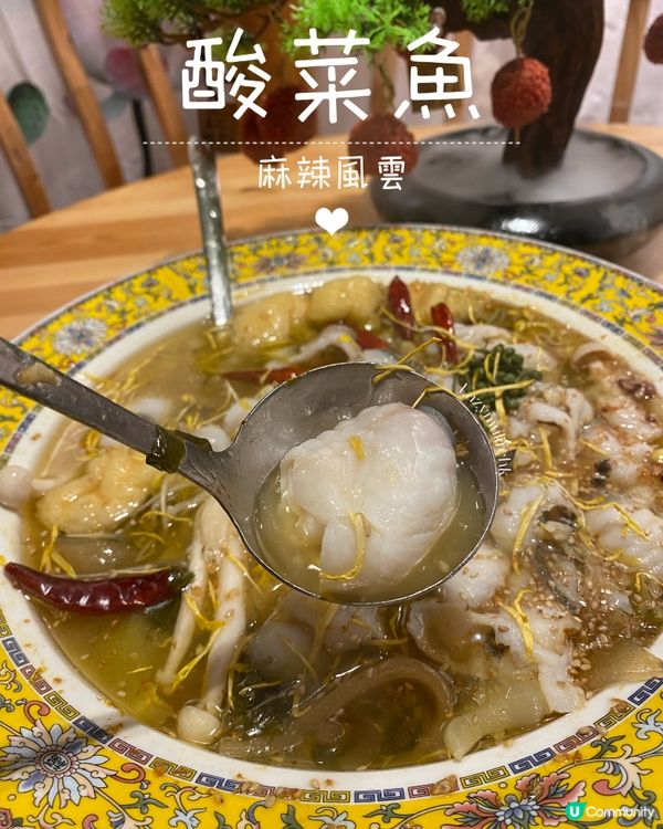打卡必點荔枝蝦球🌟惹味酸菜魚🐟好味湯底，鮮美口感