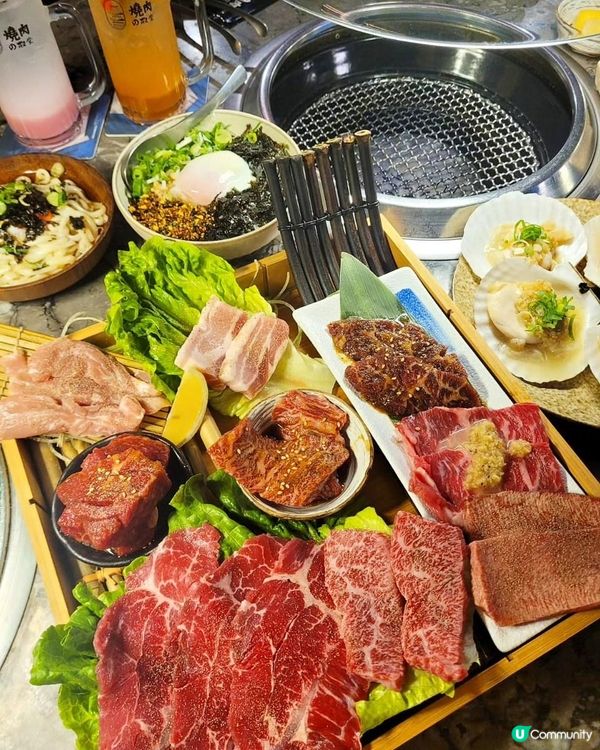 充滿網格紋入口最好食～「燒肉の殿堂」