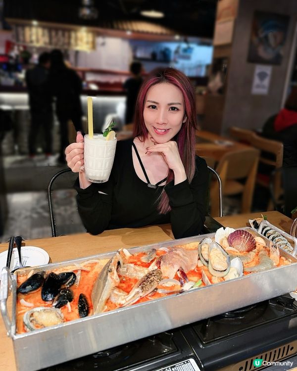 吸睛🤩 50cm韓式海鮮鍋♨️