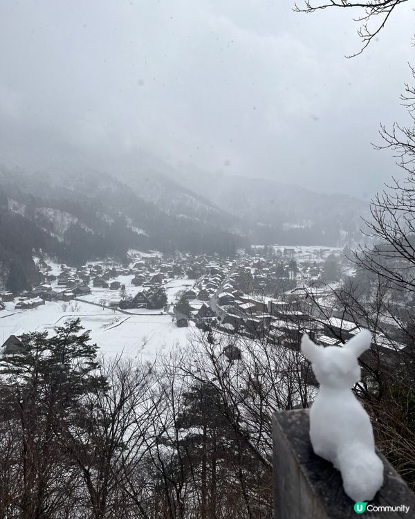 大雪後晴天既白川鄉