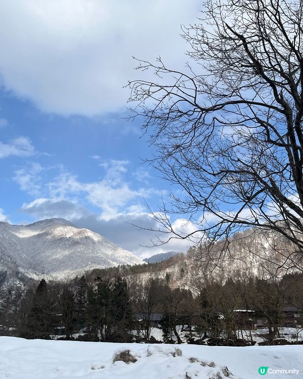 大雪後晴天既白川鄉