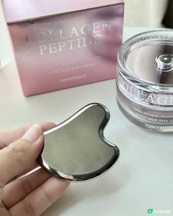 打造緊緻V面 - TONYMOLY膠原蛋白胜肽V面刮痧面霜