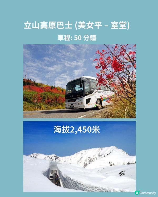 立山黑部交通全攻略‼️1文清睇8種交通工具 附JRpass推介