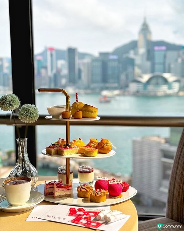 ☁️ 無敵維港景! 美肌下午茶