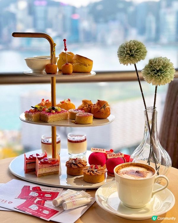☁️ 無敵維港景! 美肌下午茶
