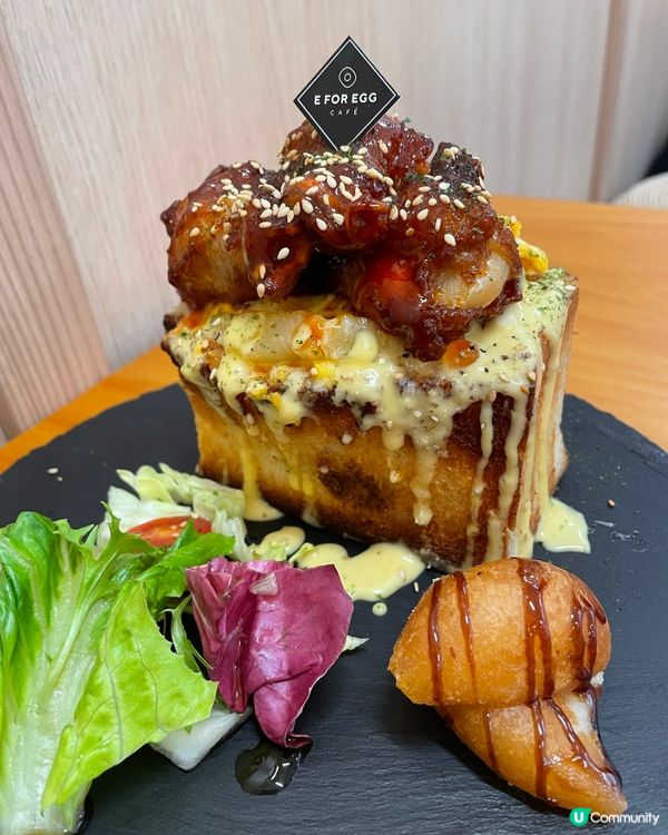 西環·$88 鳳梨韓式炸雞滑蛋盒子吐司🍞