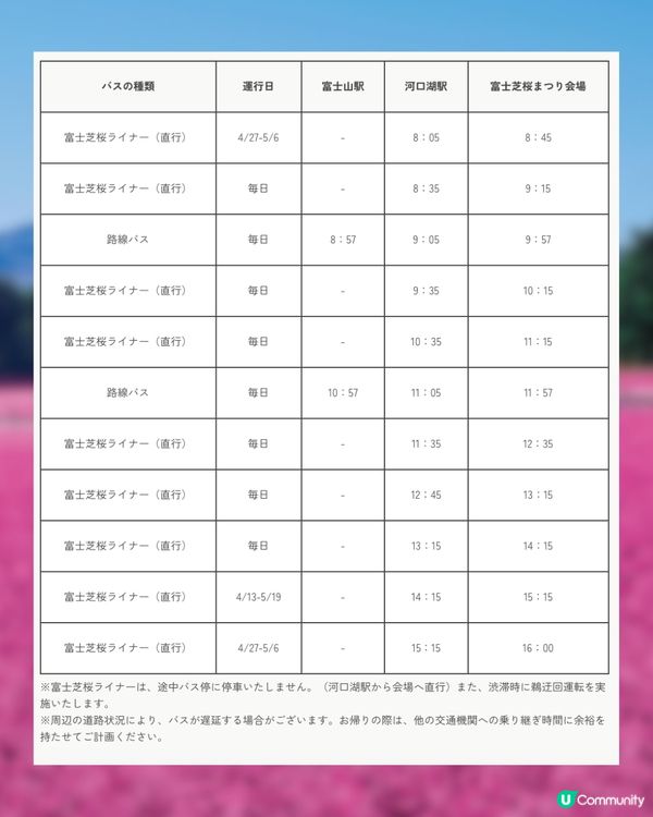 賞櫻尾班車！富士芝櫻祭開催😍50萬棵粉紅花海💗