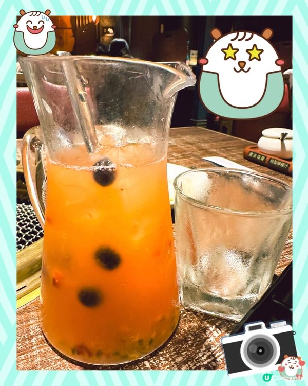 黃金贅沢$48（百香果菠蘿茉莉花果茶）