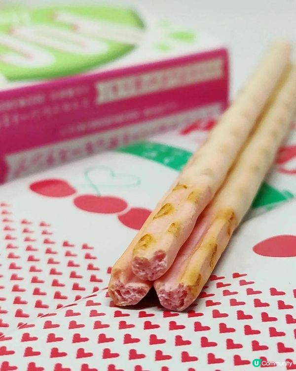 限定版Pocky✨酸甜櫻桃味朱古力心形Pocky