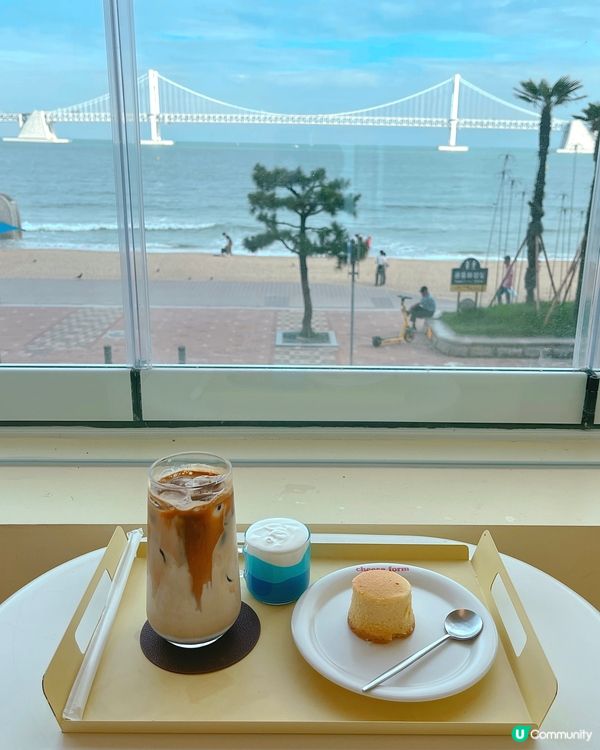 釜山🩵廣安里必去打卡cafe🧀
