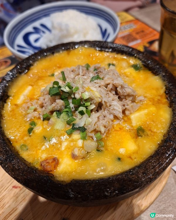 蟹粉豆腐煲，XO醬通菜