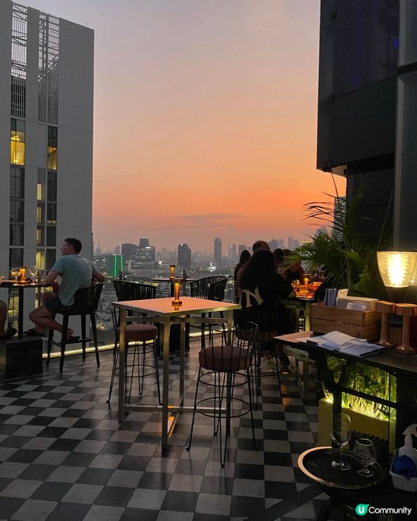曼谷sky bar·HK$256享受夕陽、4道菜、無限飲品