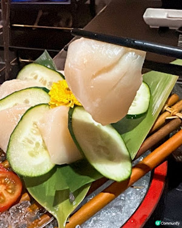 足料火鍋湯底，新鮮刺身～🤤自家包製餃子必試👍🏻