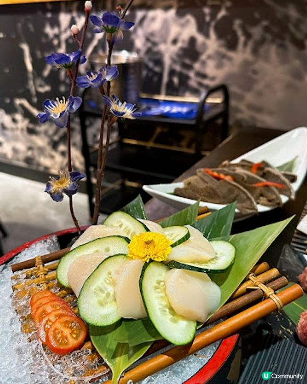 足料火鍋湯底，新鮮刺身～🤤自家包製餃子必試👍🏻