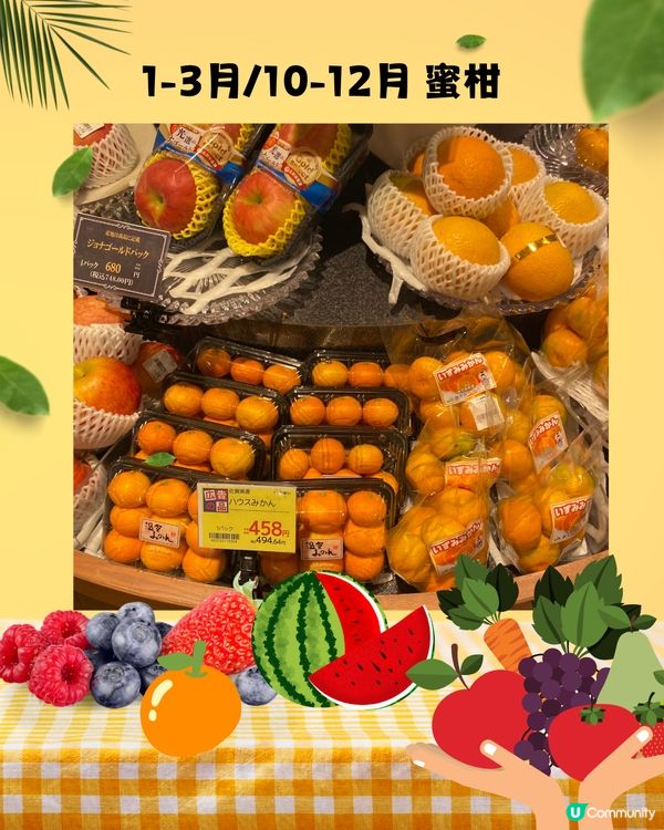 日本四季時令水果時間表🍓幾時食最好味？遊日必睇🇯🇵