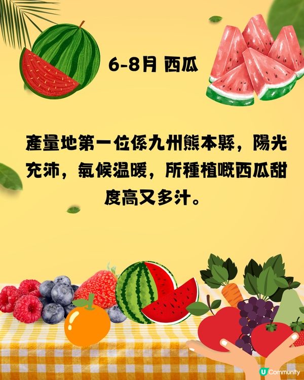 日本四季時令水果時間表🍓幾時食最好味？遊日必睇🇯🇵