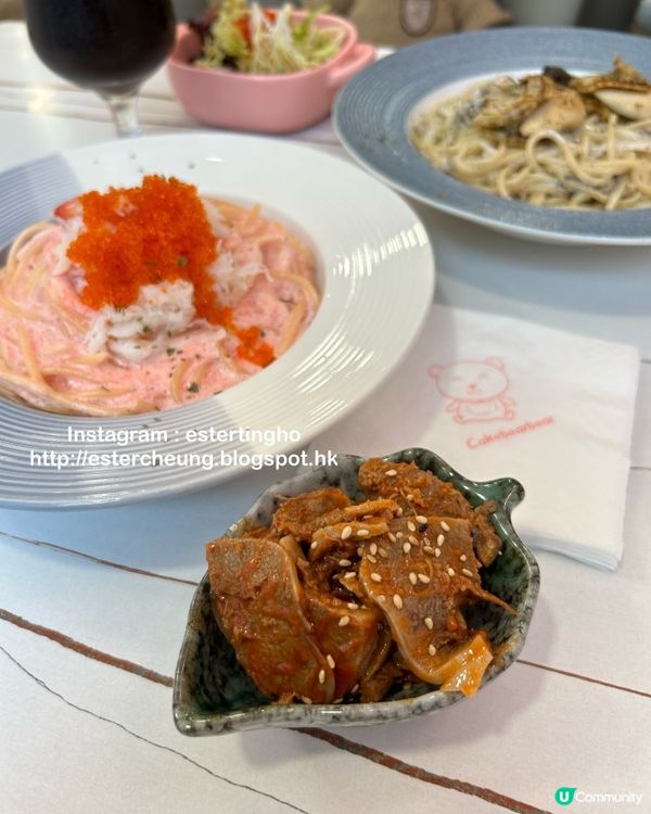 炮台山熊啤啤主題cafe 🐻 可愛嘅 💕 睡眠熊芝士蛋糕