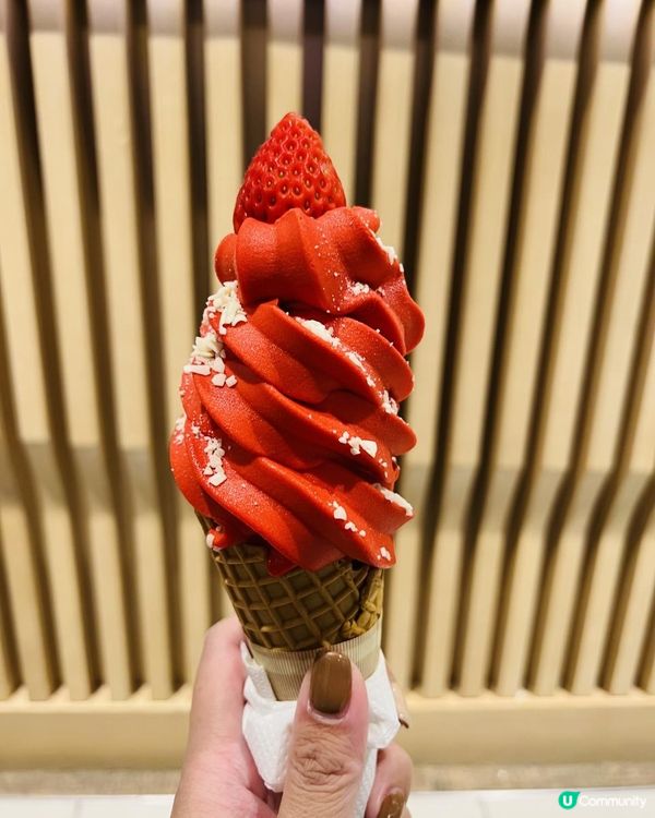 🍓🍦日本甜王士多啤梨軟雪糕