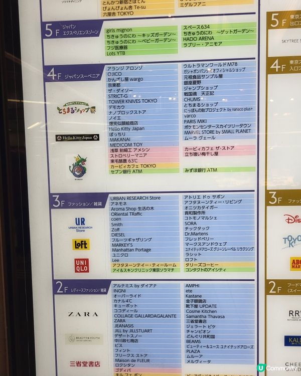 🇯🇵東京可以行一日的Skytree Town商場