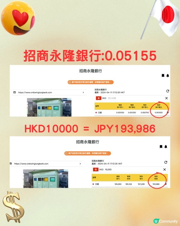 日圓再下跌創34年新低🤩即睇14間銀行找換店最抵匯率💰