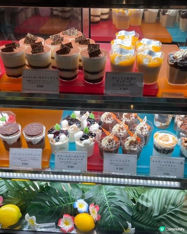 褔岡幾十款甜品的餐廳👍🏼甜品380円咋！