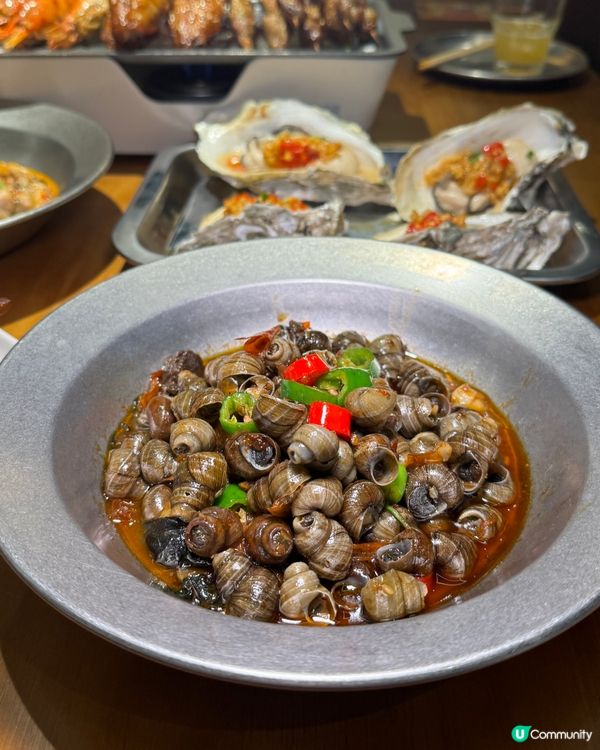 現切現串現烤，熱騰騰上枱