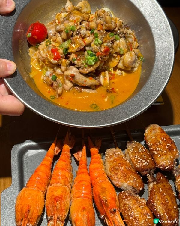 現切現串現烤，熱騰騰上枱