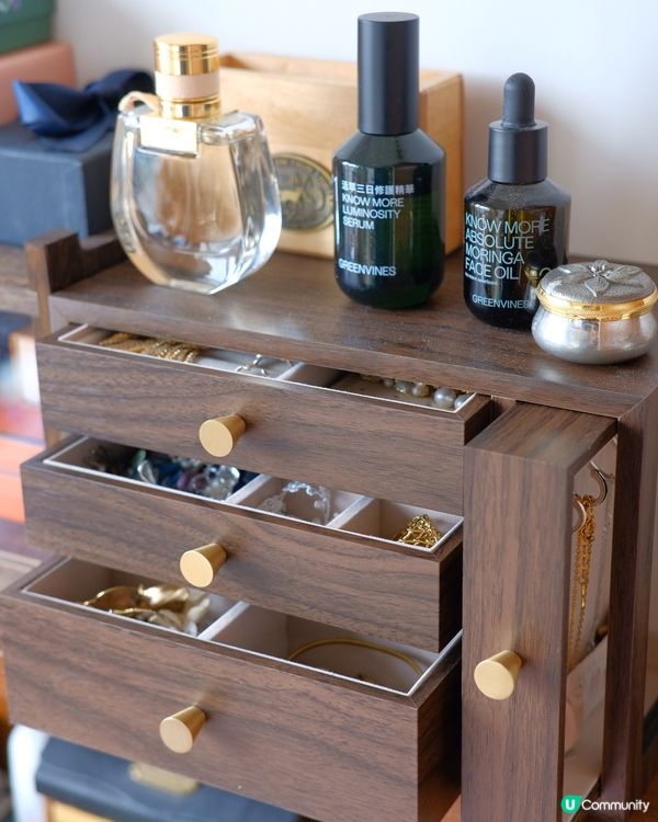 高質淘寶✨經典復古多層木製首飾盒