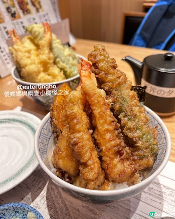 東京自由行💕押上│晴空塔。食天婦羅飯 🩷 天丼黑 🩷 天丼白