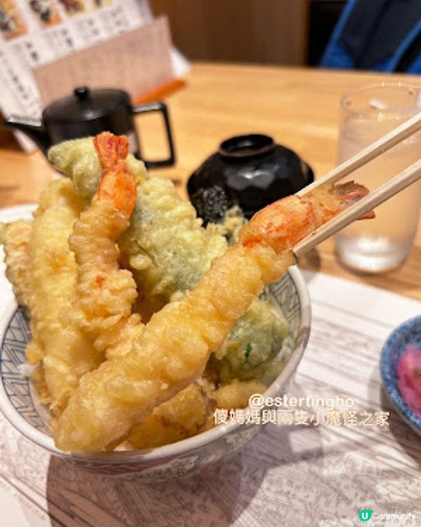 東京自由行💕押上│晴空塔。食天婦羅飯 🩷 天丼黑 🩷 天丼白