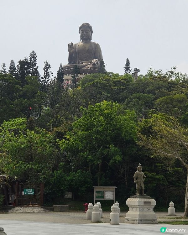 慢走於天壇大佛