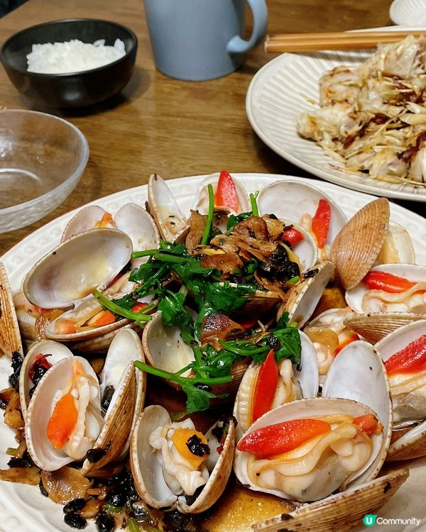 豉椒炒花甲😋食譜